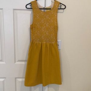 Anthropologie Maeve brand yellow dress